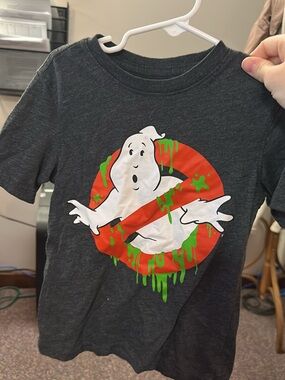 Ghostbusters Logo Graphic Tee - Black with Red & Green